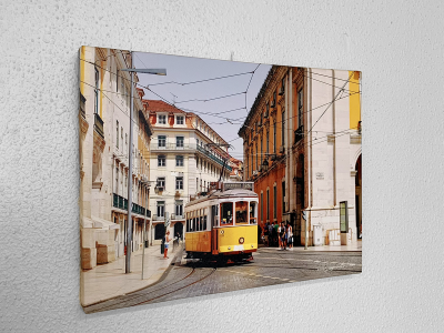 Toile Portugal "Tramway jaune"
